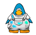 The Painter Overalls on a player card.
