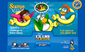 Another Login Screen featuring the stamps and a blue penguin who often appears in pictures involving stamps.