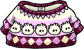 White Puffle Pullover