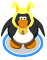 The Yellow Bunny Ears in-game.
