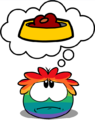 Another hungry Rainbow Puffle.