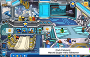 A super hero headquarters.