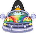 The Rainbow Car on a player card.