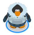 The Snowstorm Suit in-game.
