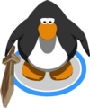 The Wooden Sword in-game.