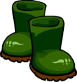 Green Rubber Boots
