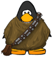 The Chewbacca Costume on a player card.