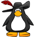The Feathered Hat on a player card.