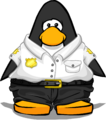 The Security Guard Uniform on a player card.