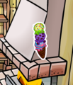 The pin's location.