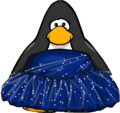 The Night Sky Prom Dress on a player card.