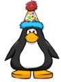 The Polka Dot Puffle Hat on a player card