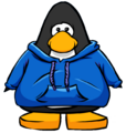 The Blue Hoodie from a Player Card.