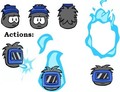 Flare's in-game actions.