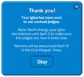 The message that shows after you hit the "Yes" button from the 1st picture.