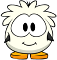 The White Puffle Costume on a player card