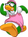 Aunt Arctic running.