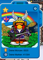 The flag on a player card.