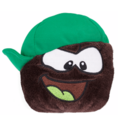 The Black Puffle with a Green 180 Cap.