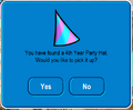 4th Year Party Hat.
