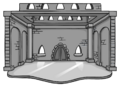 The Grey Ice Castle in-game.