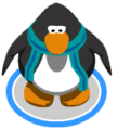 The Blue Striped Scarf in-game.