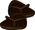 Brown Flip Flops