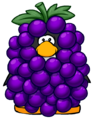 The Grape Bunch Costume on a player card.