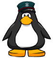 The Holiday Conductor Hat on a player card.