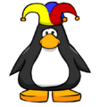 The Jester Hat on a player card.