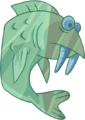The complete Prehistoric Fluffy the Fish.