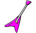 Pink Electric Guitar