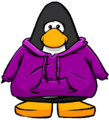 The Purple Hoodie on the player card.