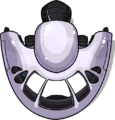 The Spaceship oriented towards center.