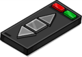 The Jumbo Remote oriented towards left.