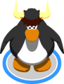 The Black Viking Helmet in-game.
