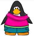 The Fashionable Fuchsia Outfit on a player card.