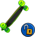 Neon Green Longboard