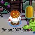 My Halloween 2011 Appearance. Replaced 3rd Year Party Hat and Music Jam T-shirt for Pumpkin Head and Ghost Costume.