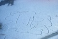 Mah "User Icon" symbol my sister drew on some snow (though, I asked her to, =P)