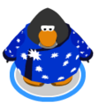 The Blizzard Wizard Robe in-game.