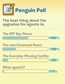 The weekly Club Penguin poll on the What's New Blog.