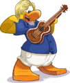 Brady with a Ukulele.