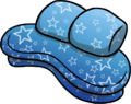 Blue couch with stars
