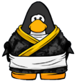 The Sushi Master Uniform on a player card.