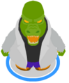 The Lizard Bodysuit on a player card.