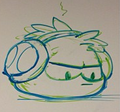Dubstep Puffle Sketch from Club Penguin Media Summit.