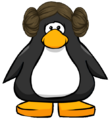 The Princess Leia on a player card.