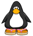 The Pink Flip Flops on a player card.