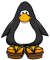 The Seismic Sandals on a player card.
